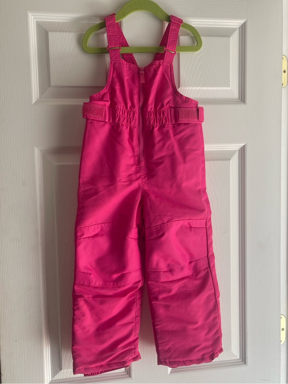 Cat & Jack Bright Pink Kids Snow Bib Overalls